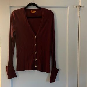 Maroon Tory Burch sweater